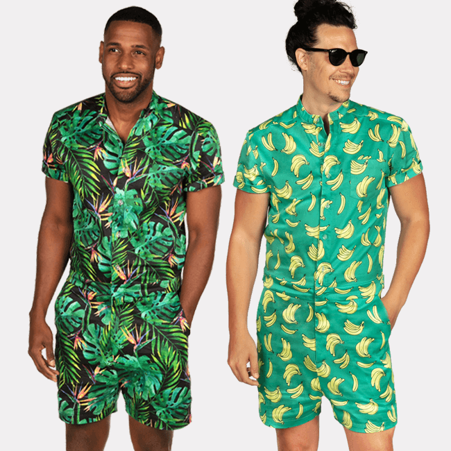 shop romphims - men's jungle romphim and men's Havana banana romphim