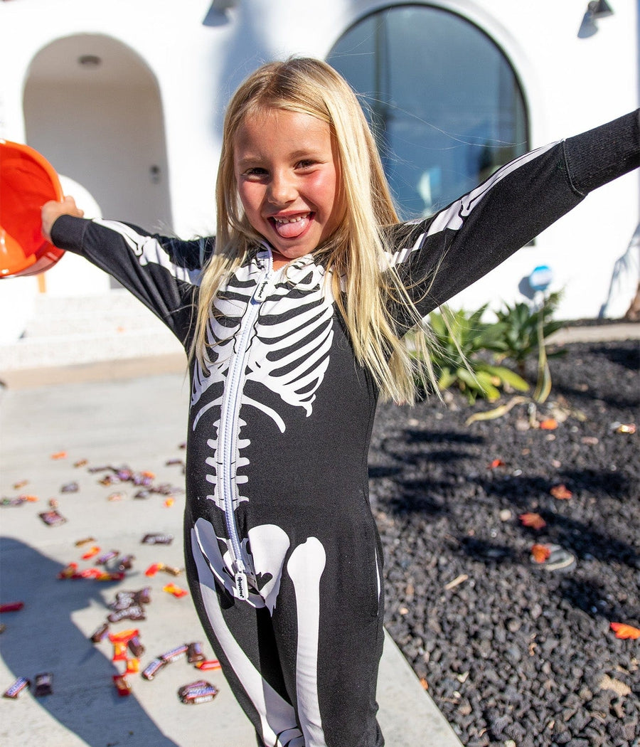 Girl's Skeleton Costume Image 2