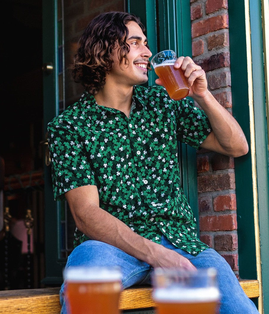 Men's Clover Confetti Button Down Shirt Image 2