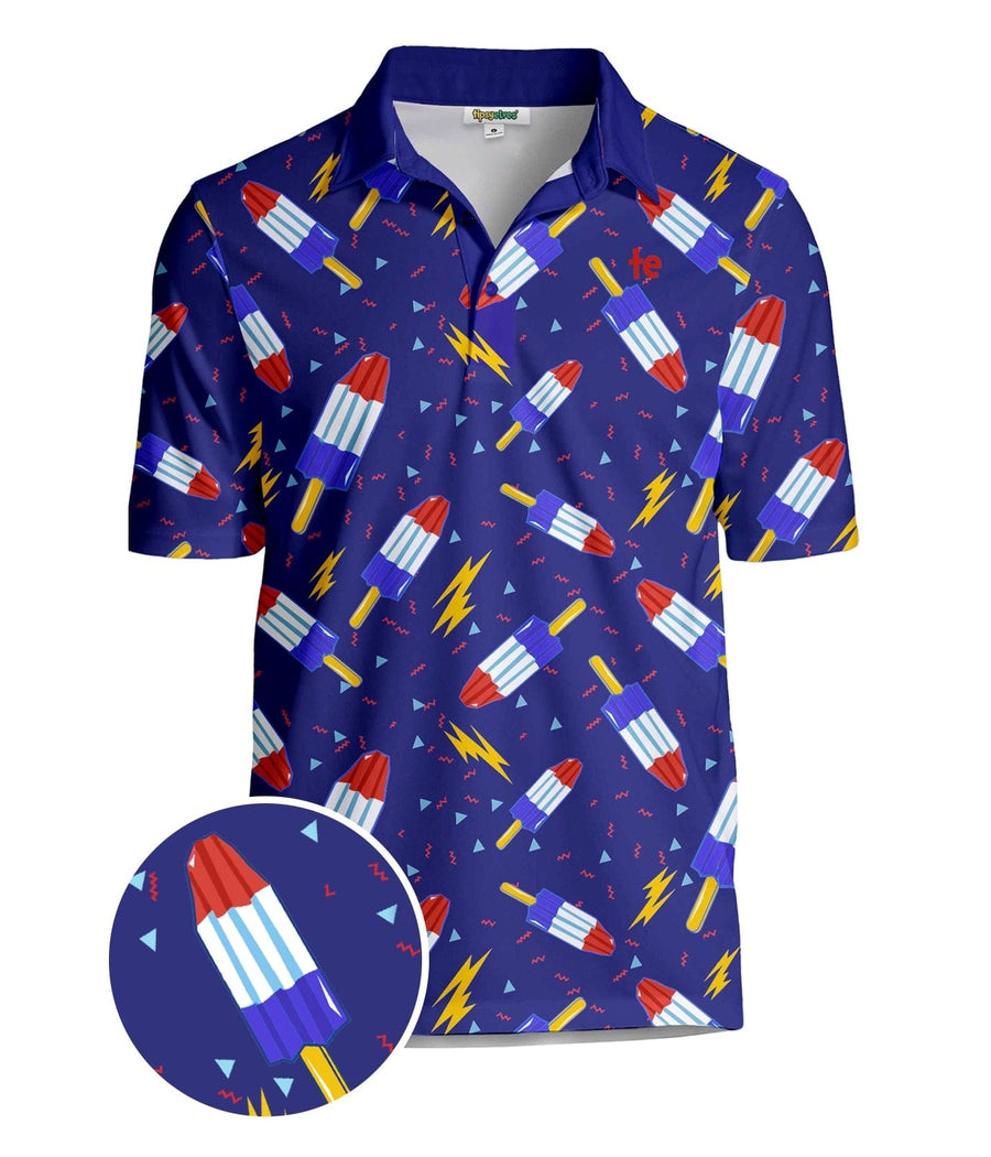 Men's Grand Finale Golf Polo Image 2