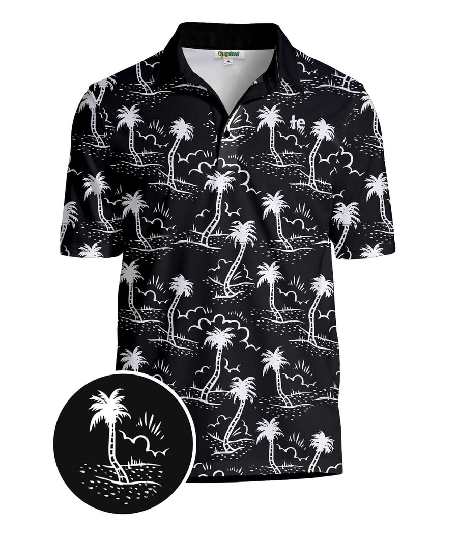 Men's Monochrome Moonlight Golf Polo
