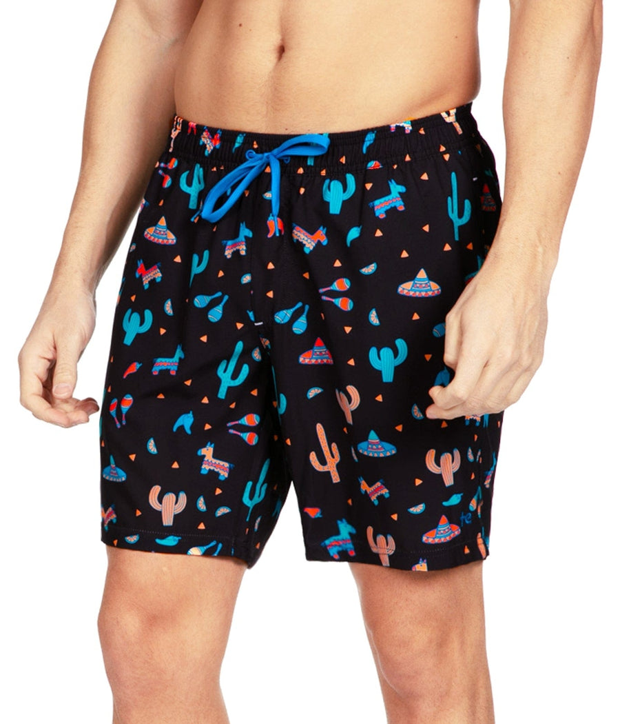 Midnight Fiesta Stretch Swim Trunks Image 2