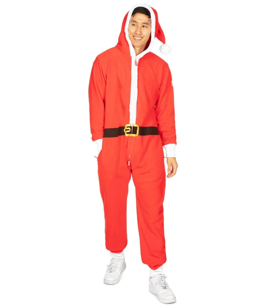 Men's Santa Jumpsuit With Fur