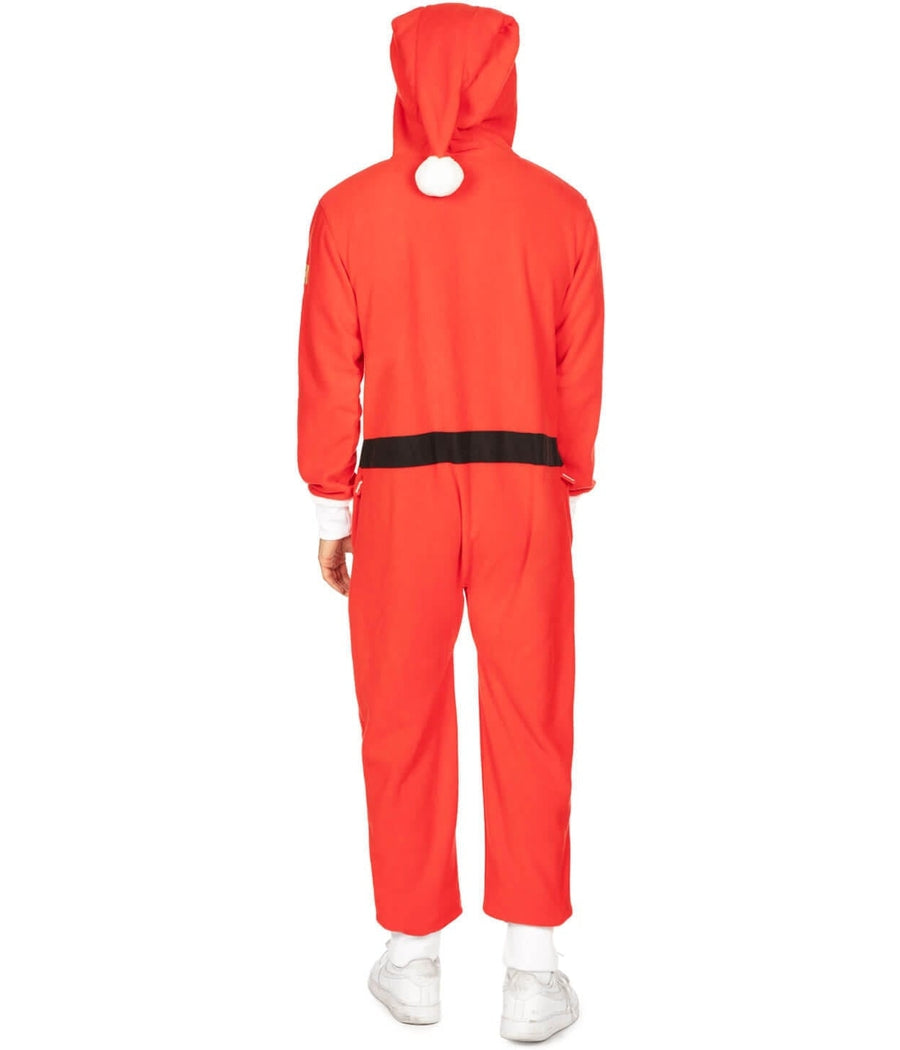 Men's Santa Jumpsuit With Fur Image 2