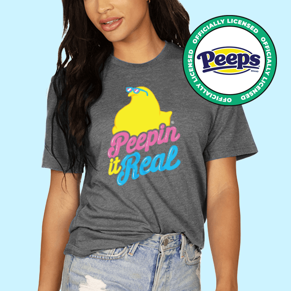 shop womens easter - image of model wearing women's peepin in real oversized boyfriend tee