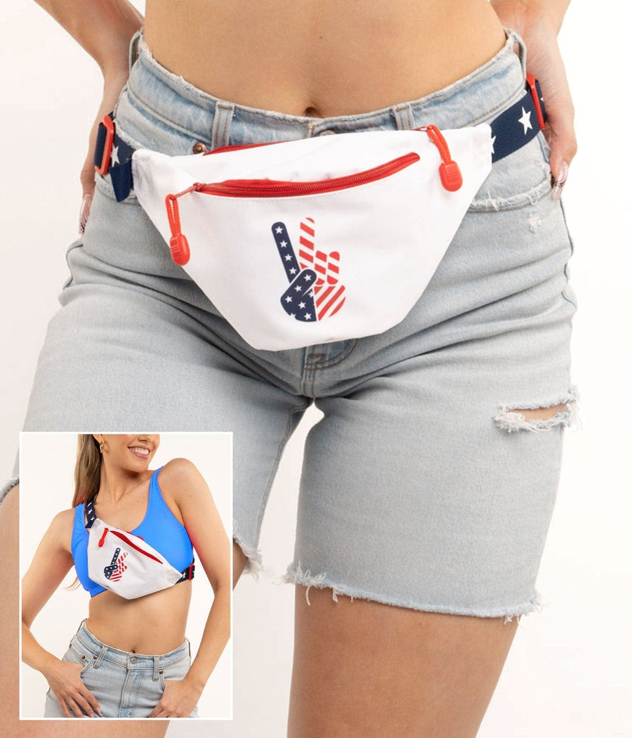 Patriotic Peace Fanny Pack Image 2