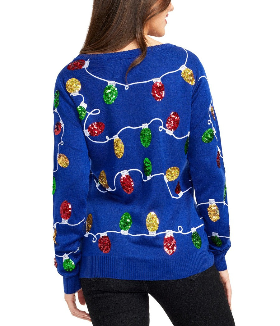 Women's Christmas Lights Ugly Christmas Sweater Image 2