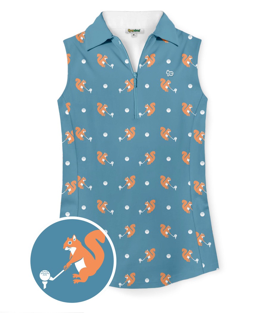 Women's Squirrel! Golf Polo