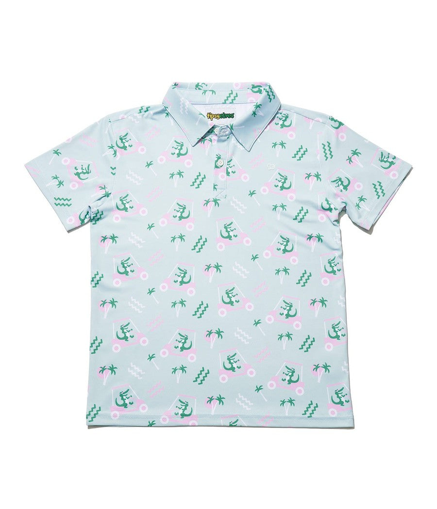 Girl's Golf Cart Gator Golf Polo Primary Image