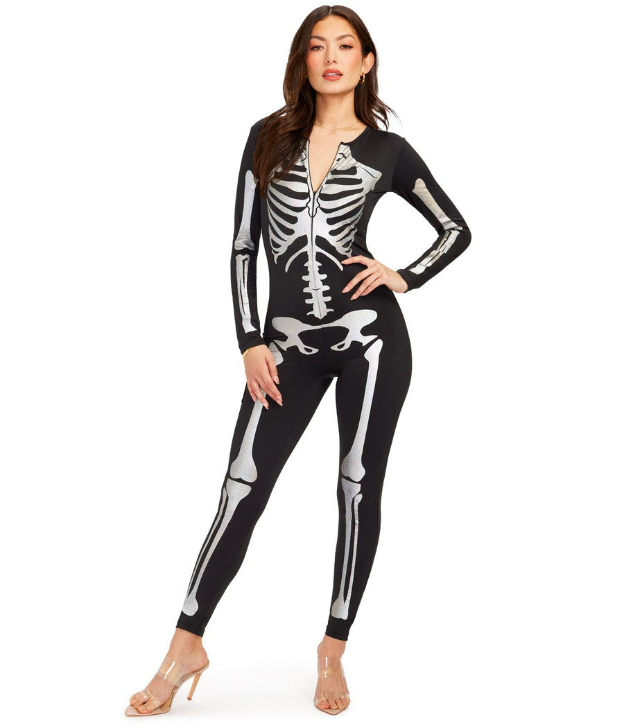 Shimmer Skeleton Bodysuit Costume