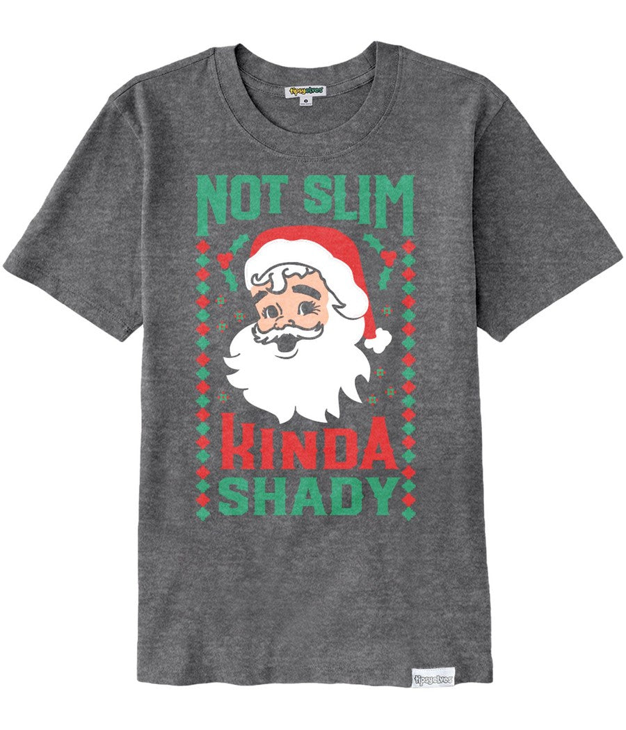 Women's Not Slim Kinda Shady Oversized Boyfriend Tee
