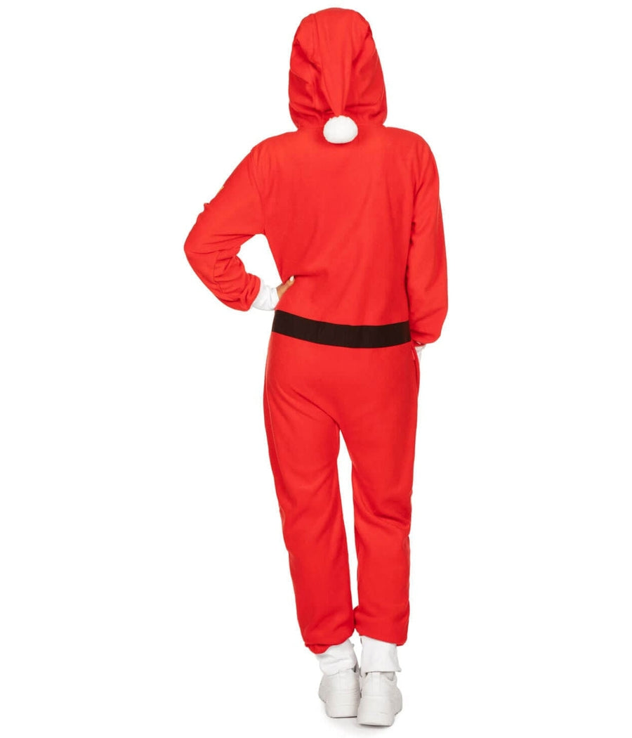 Women's Santa Jumpsuit With Fur Image 2